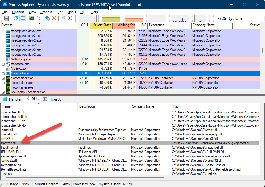 Windows Hook Events – Pavel Yosifovich